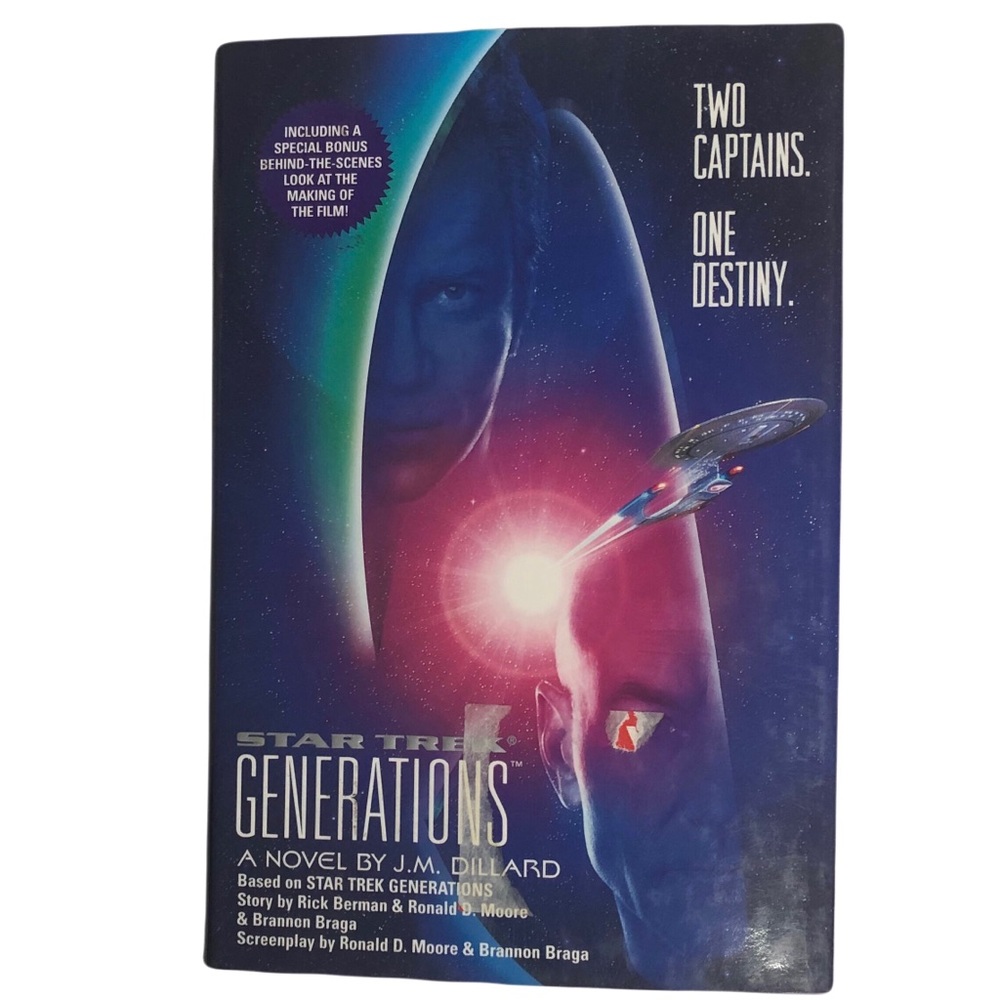 Star Trek Generations a Hardback novel written by J M Dillard